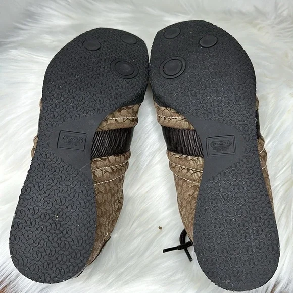 EUC Coach “Kelsie” signature logo in khaki, women's size 7.5 - Picture 6 of 11